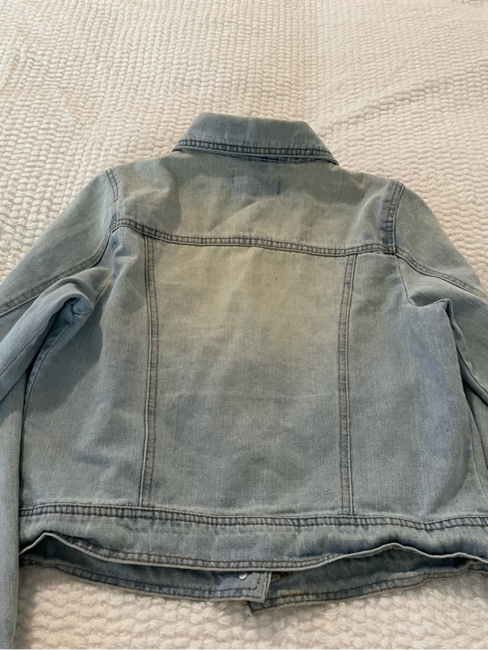 CI SONO Light Blue Denim Jean Jacket | Classic Button-Front Jean Jacket - Picture 6 of 16